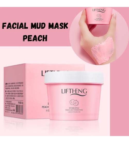Liftheng Peach Mud Mask Moisturizing Pore Reducing Facial Cleansing